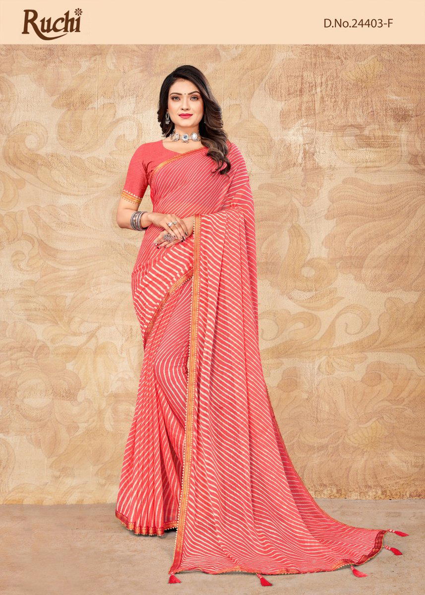 JALPARI VOL 6 BY RUCHI CHIFFON SAREE MANUFACTURER IN GUJARAT 1