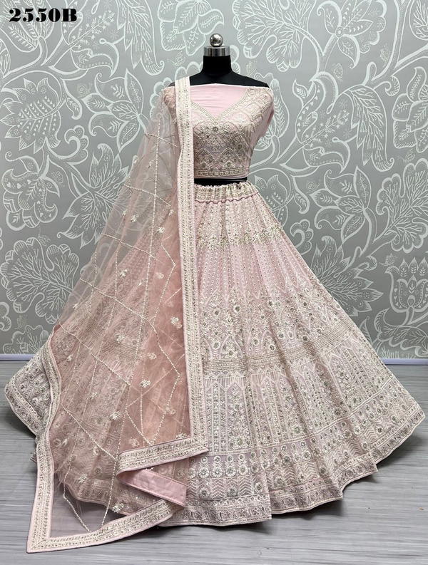 SERIES ‚Äì 2550A TO 2550D BY ANJANI ART EMBROIDERY LEHENGA CHOLI WHOLESALER IN INDIA