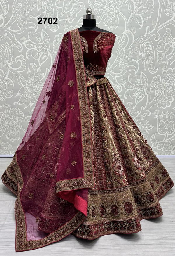 ANJANI ART 2702 DESIGNER WEDDING LEHENGA CHOLI WHOLESALER IN INDIA