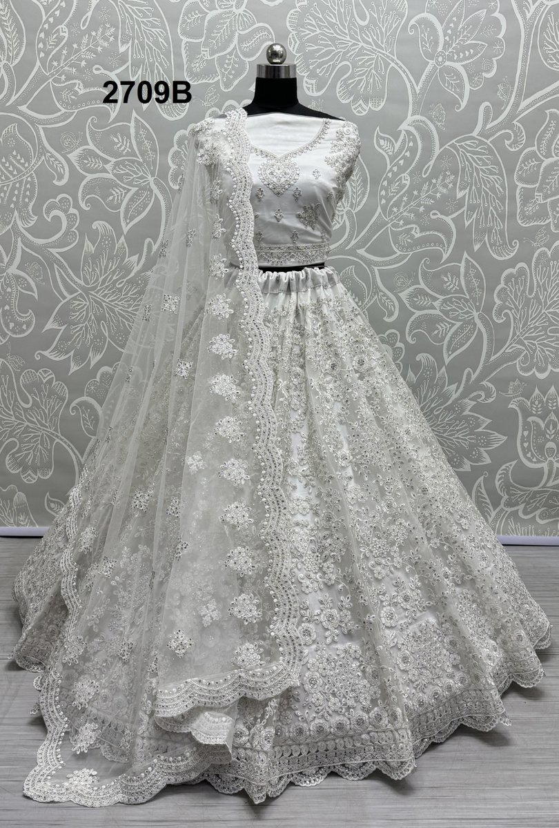 ANJANI ART 2709 COLOUR'S 2709A & 2709B DESIGNER LEHENGA CHOLI WHOLESALER IN SURAT 1