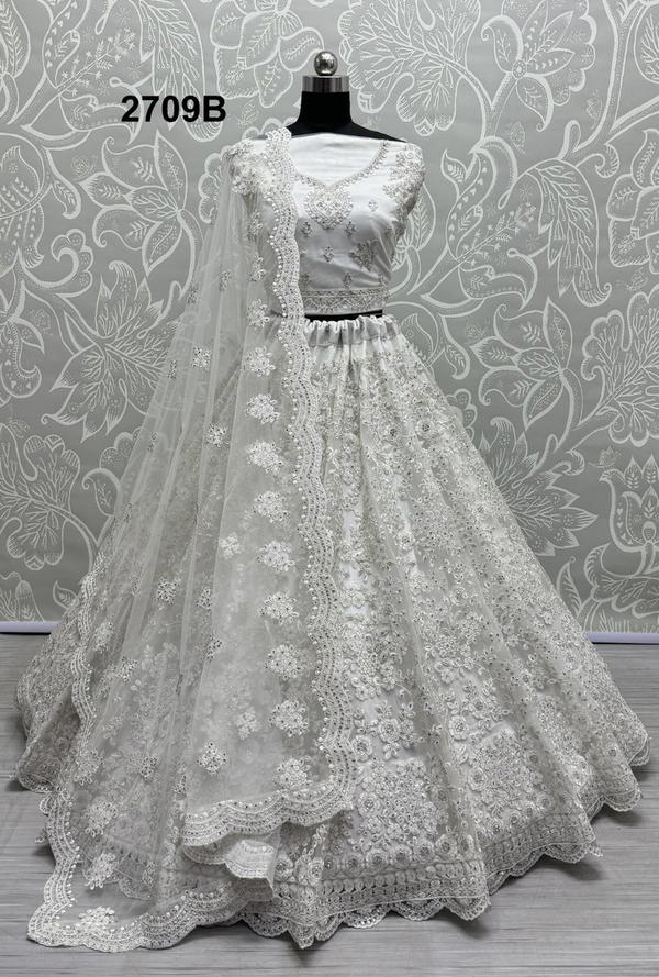 ANJANI ART 2709 COLOUR'S 2709A & 2709B DESIGNER LEHENGA CHOLI WHOLESALER IN SURAT