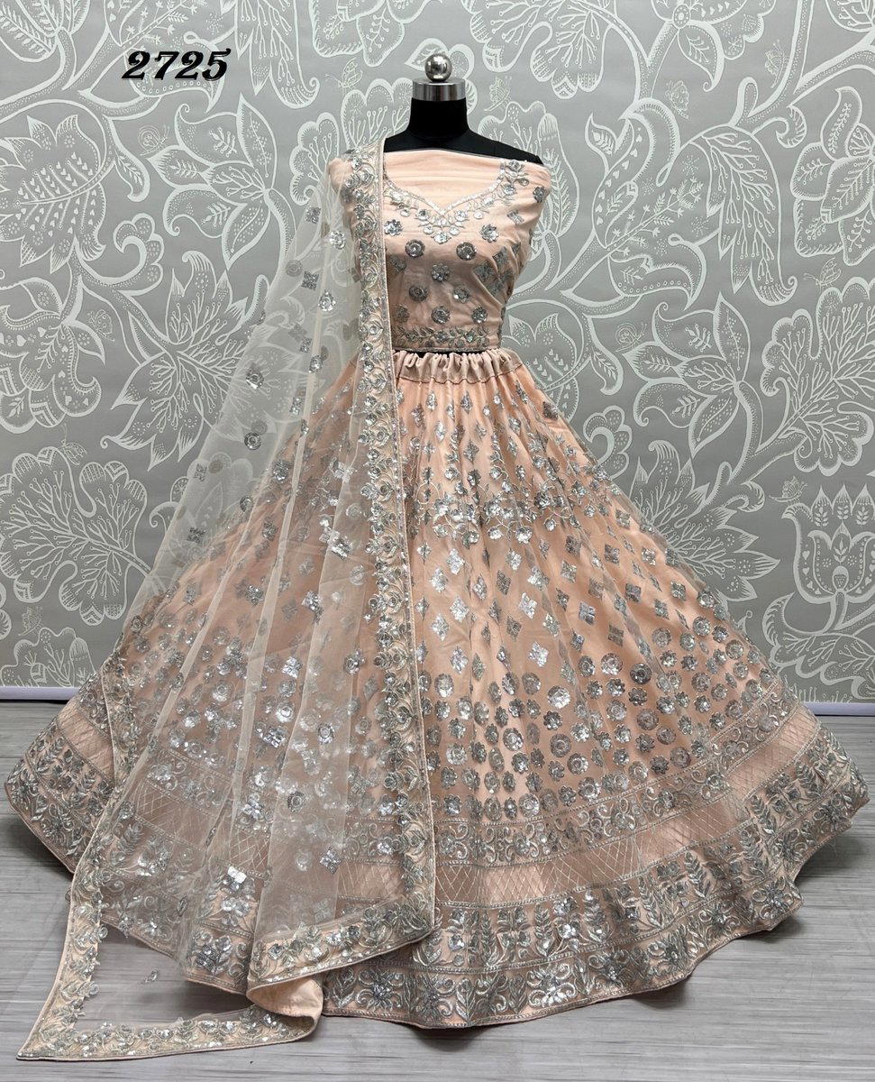 ANJANI ART 2725 DESIGNER WEDDING LEHENGA CHOLI WHOLESALER IN INDIA 1