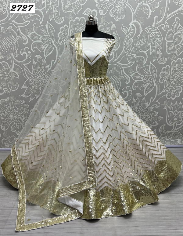 ANJANI ART 2727 DESIGNER NET LEHENGA CHOLI WHOLESALER IN INDIA