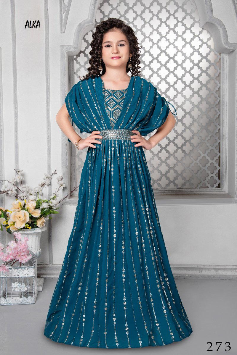 ALKA VOL 40 BY ALKA FOX GEORGETTE KIDS WEAR MANUFACTURER IN INDIA 1