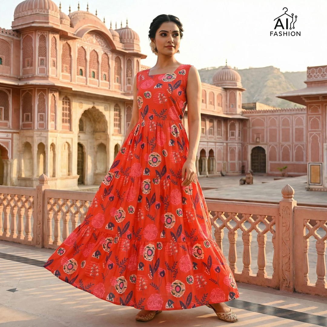 Floral BY INLI DESIGNER COTTON PRINTED TOP WHOLESALER IN INDIA 1