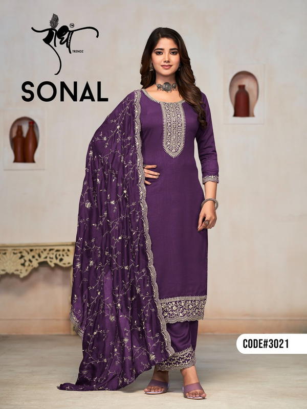 RADHA SONAL 3021 TO 3024 DESIGNER SALWAR SUIT WHOLESALER IN INDIA