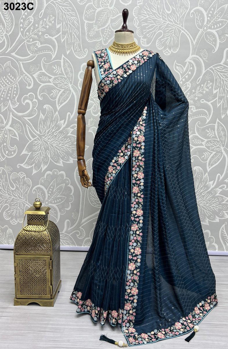 SERIES ‚Äì 3023A TO 3023D BY ANJANI ART SILK SAREE WHOLESALER IN INDIA 1