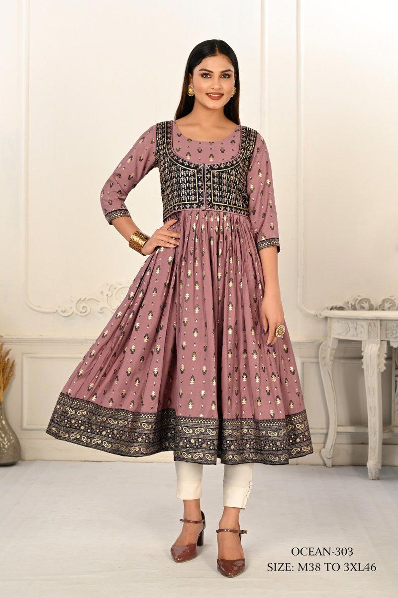 OCEAN BY SAGAR IMPEX COTTON KURTI WHOLESALER IN INDIA 1