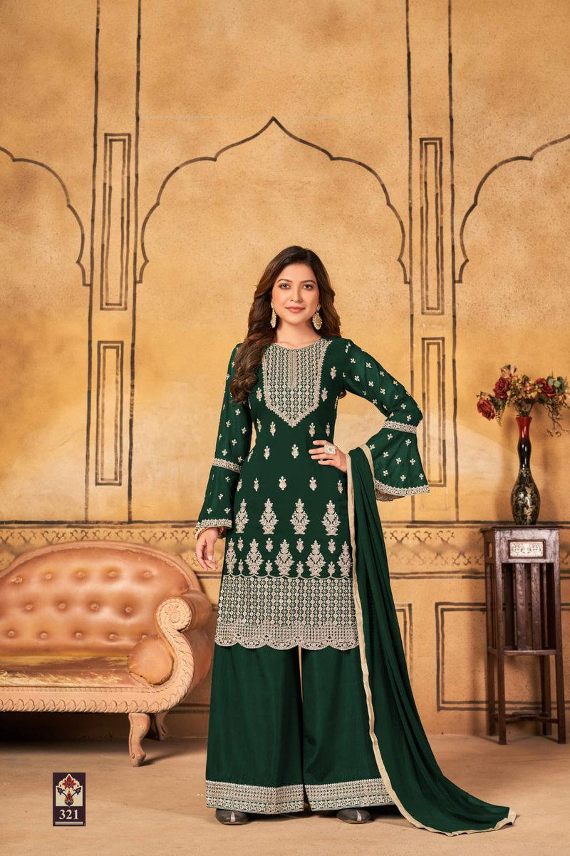 TWISHA VAANI VOL 32 321 TO 324 DESIGNER PLAZZO SUIT WHOLERSALER IN SURAT 1