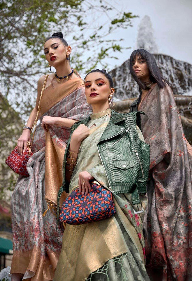 KINSEL BY RAJTEX PRINTED SAREE WHOLESALER IN SURAT 1