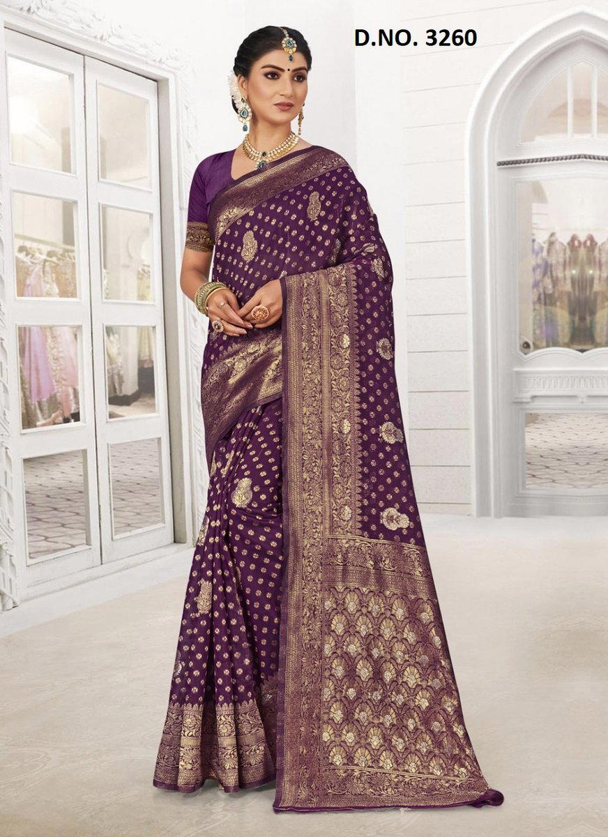 SANGAM JANSHIN 3259 TO 3264 DESIGNER PRINTED SILK SAREE WHOLESALER IN SURAT 1