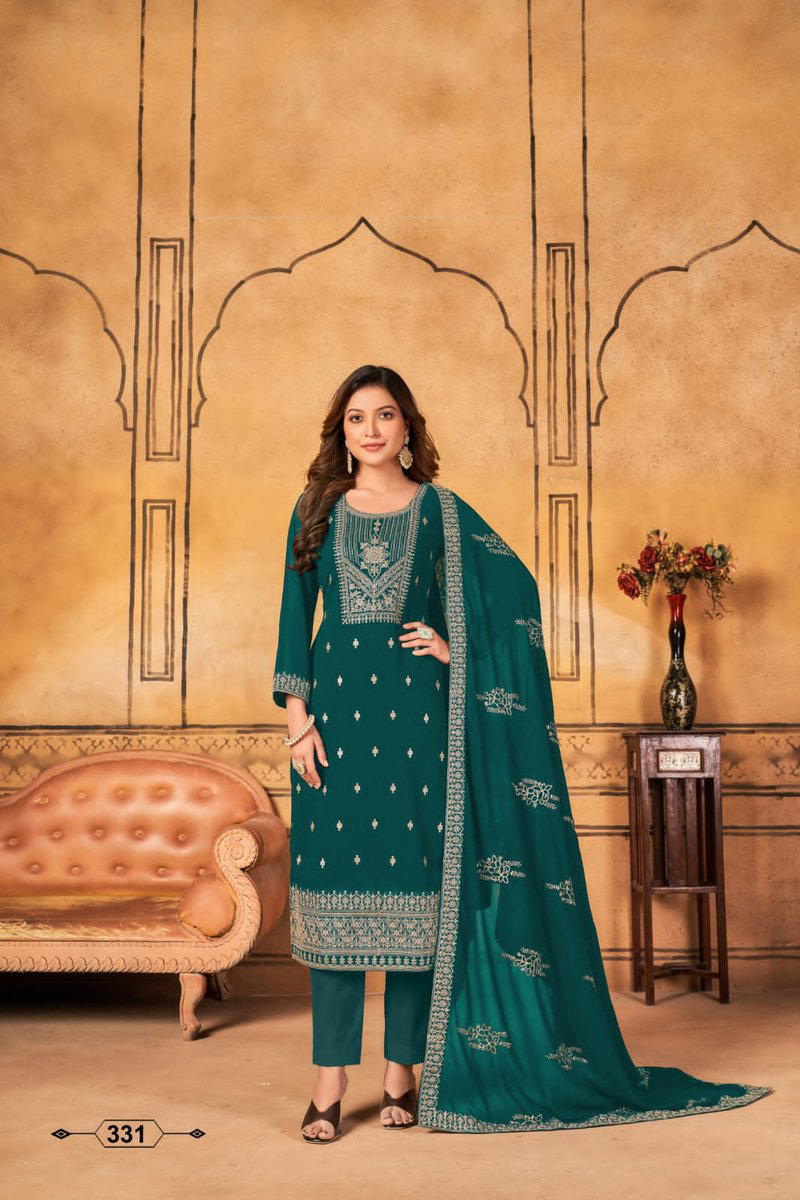 TWISHA VAANI VOL-33 331 TO 334 DESIGNER SALWAR SUIT WHOLESALER IN SURAT 1