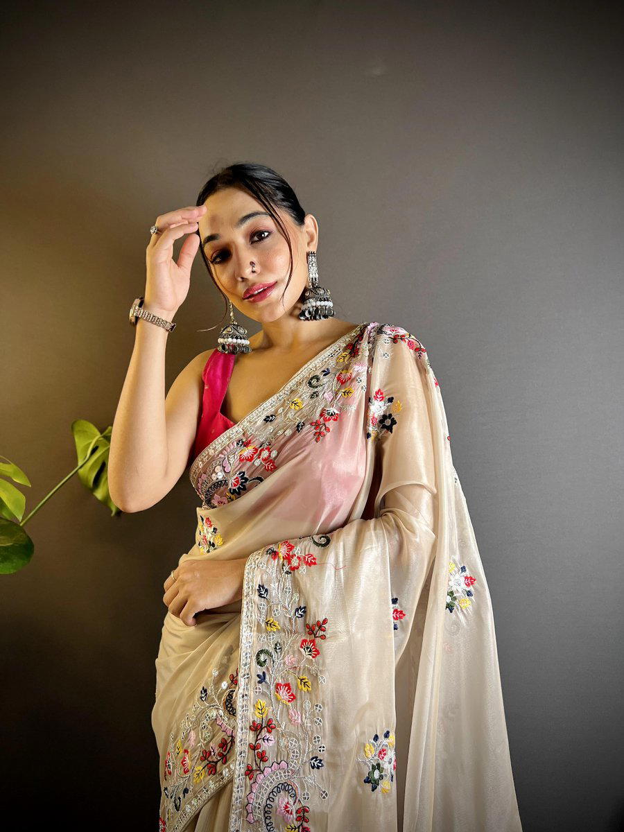 BT BT3136 DESIGNER EMBROIDERY SAREE WHOLESALER IN INDIA 1