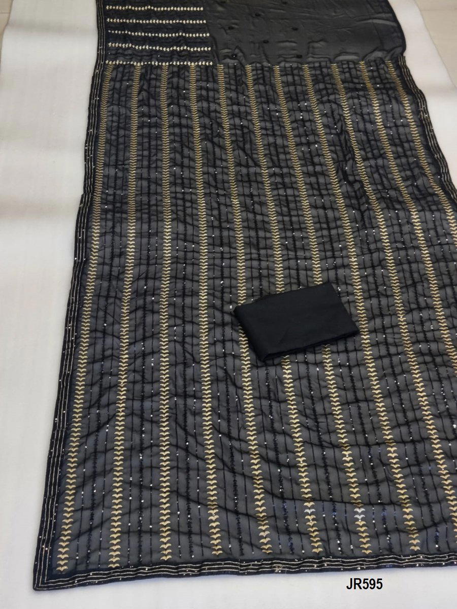 D.NO. JR595 BY SAGAR IMPEX GEORGETTE SAREE WHOLESALER IN INDIA 1