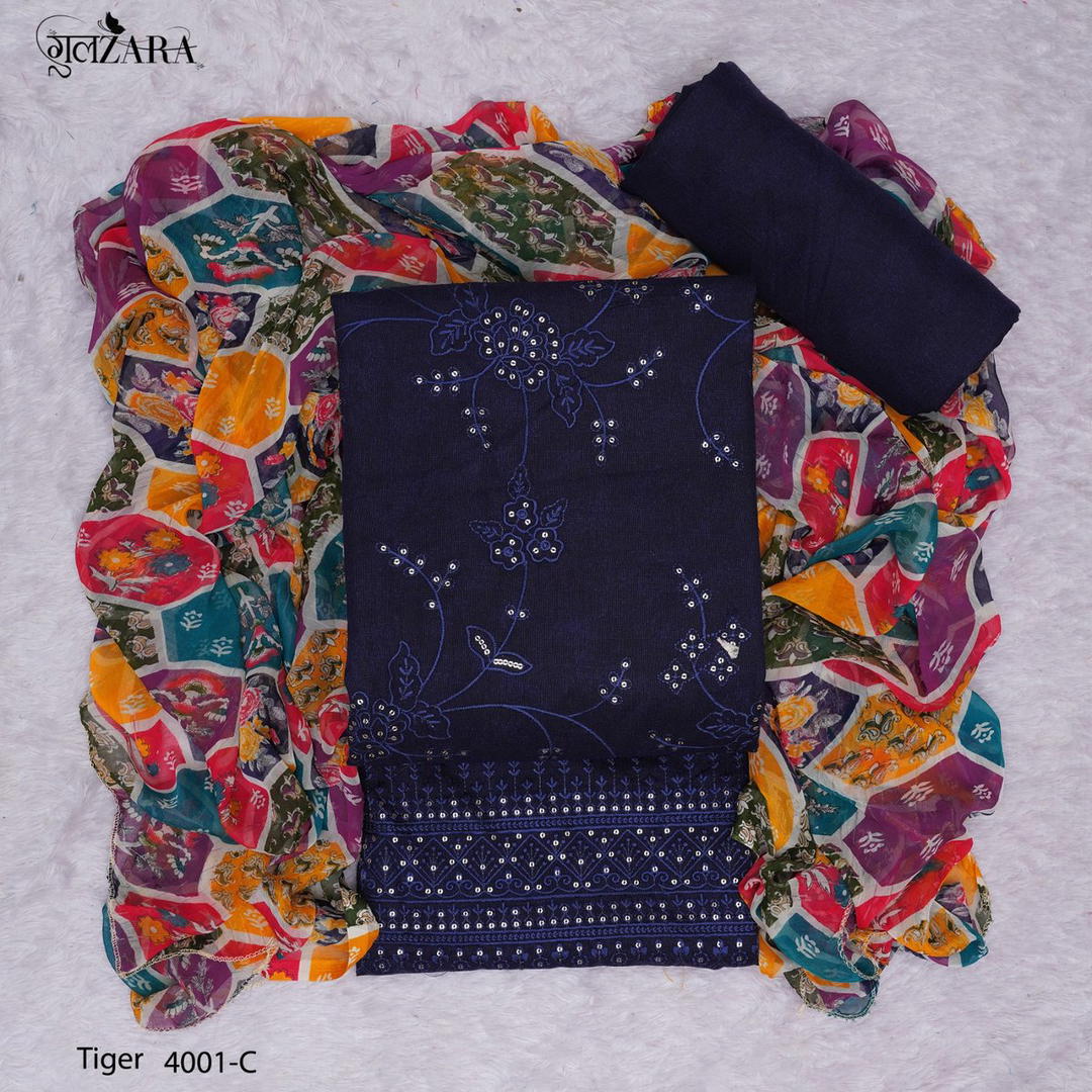 TIGER BY GULZARA EMBROIDERY SALWAR KAMEEZ MANUFACTURER IN INDIA 1