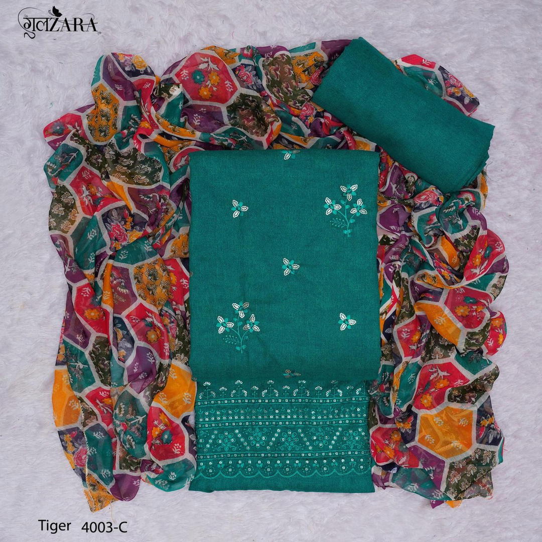 TIGER BY GULZARA EMBROIDERY SALWAR KAMEEZ MANUFACTURER IN INDIA 1