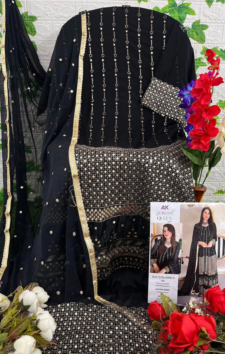 QUEEN VOL-2 BY ALK EMBROIDERY SALWAR KAMEEZ WHOLESALER IN INDIA 1