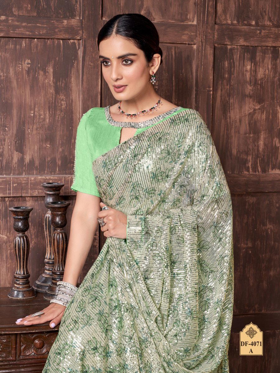 RUBEL 3 BY DF  FLOWER PRINT SAREE WHOLESALER IN INDIA 1