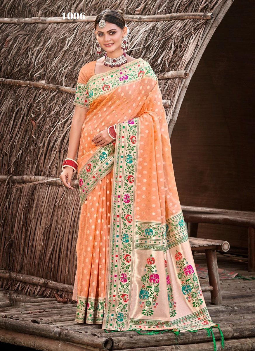 MORA PIYA BY BUNAWAT PAITHANI SILK SAREE WHOLESALER IN INDIA 1