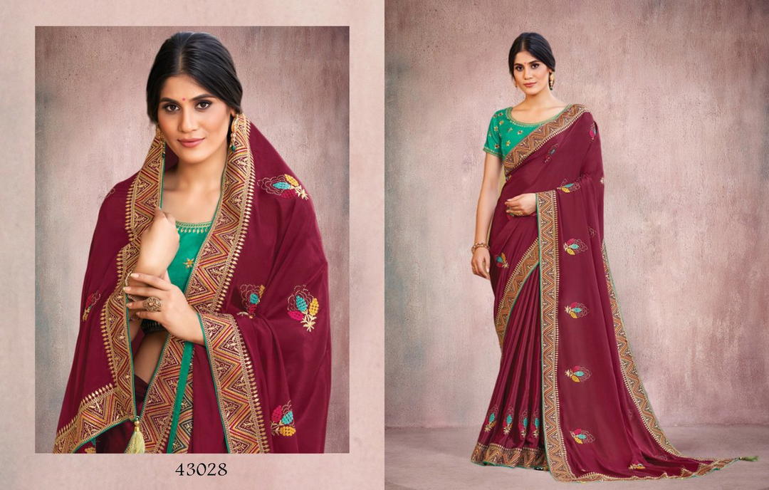 MAHOTSAV DRASHTI DESIGNER SILK SAREE WHOLESALER IN SURAT 1