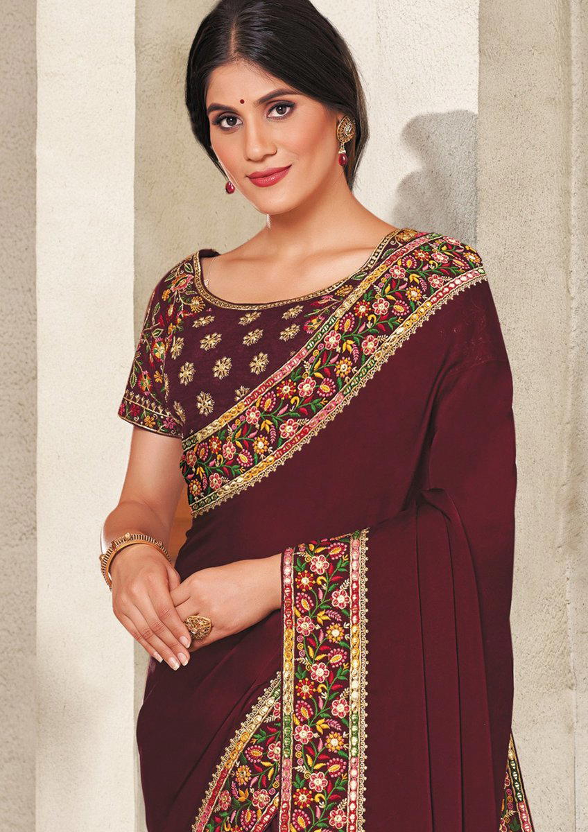 PRIYANSHI BY MAHOTSAV GEORGETTE SAREE MANUFACTURER IN INDIA 1