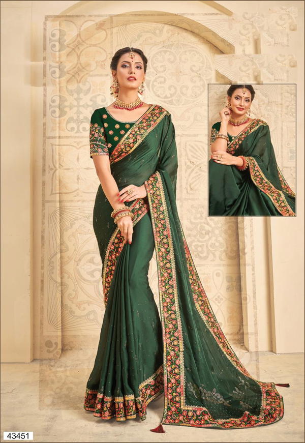 HELISHA BY MAHOTSAV EMBROIDERED SAREE WHOLESALER IN INDIA