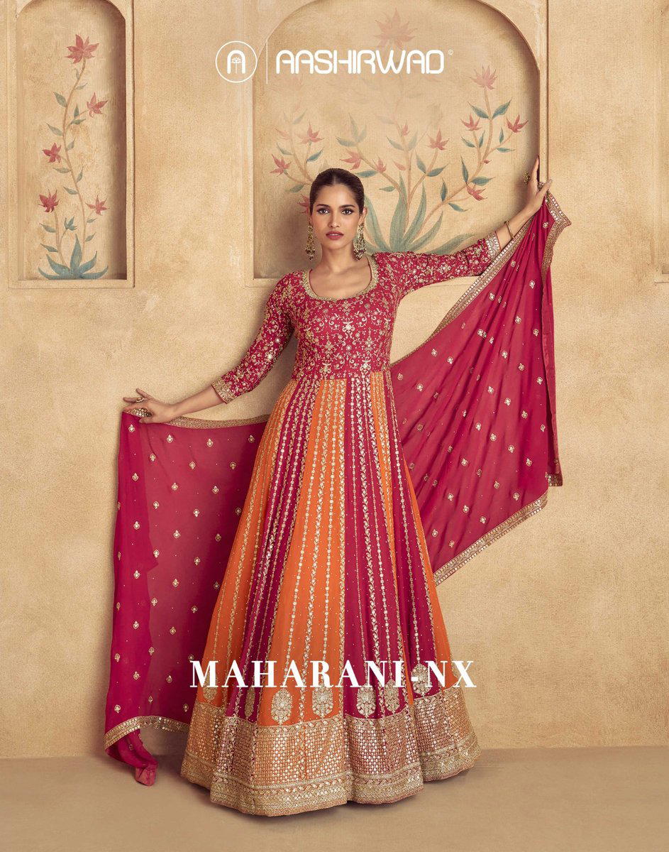 Maharani Nx By Aashirwad Creation Designer Embroidered Gown Collection wholesaler in Surat 1