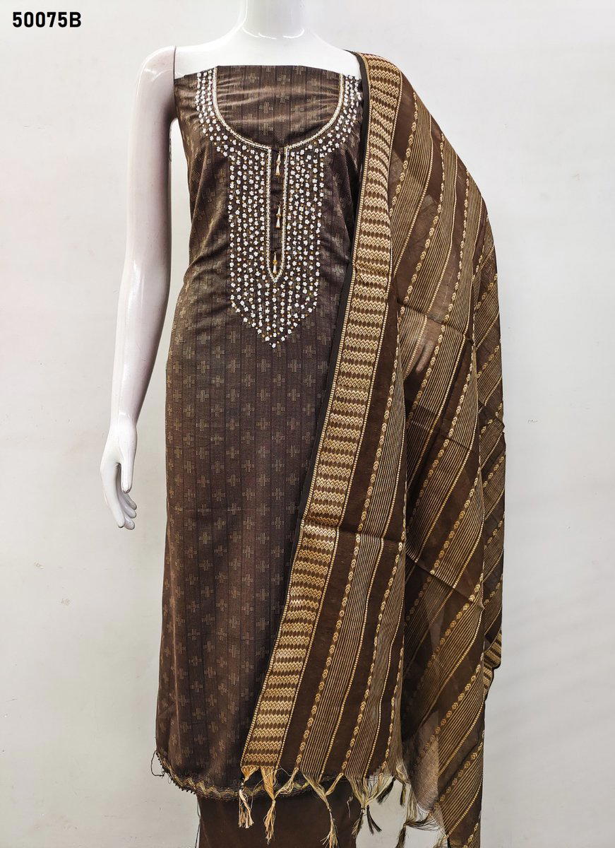D.NO. 50075A TO 50075D BY GANGOUR NX COTTON JACQUARD SALWAR KAMEEZ MANUFACTURER IN INDIA 1