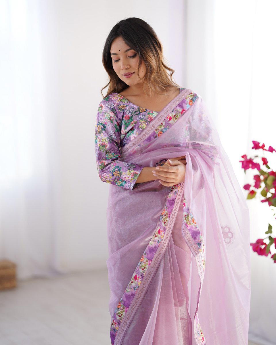 LAXMINAM 5008 DESIGNER TWILL NET SAREE WHOLESALER IN INDIA 1