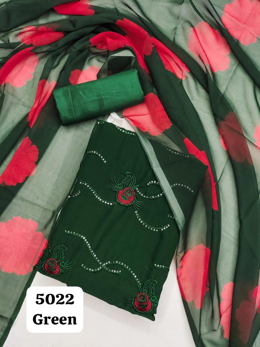 D.NO. 5022 COLOUR'S BY RAHUL NX GEORGETTE SALWAR KAMEEZ WHOLESALER IN INDIA 1