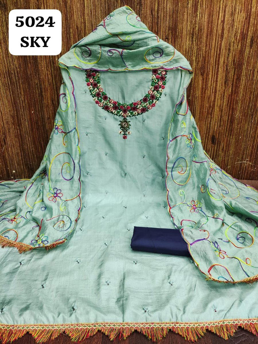 D.NO. 5024 COLOUR'S BY RAHUL NX SILK SALWAR KAMEEZ WHOLESALER IN INDIA 1