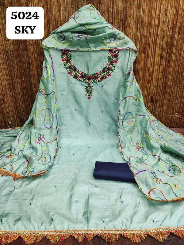 D.NO. 5024 COLOUR'S BY RAHUL NX SILK SALWAR KAMEEZ WHOLESALER IN INDIA