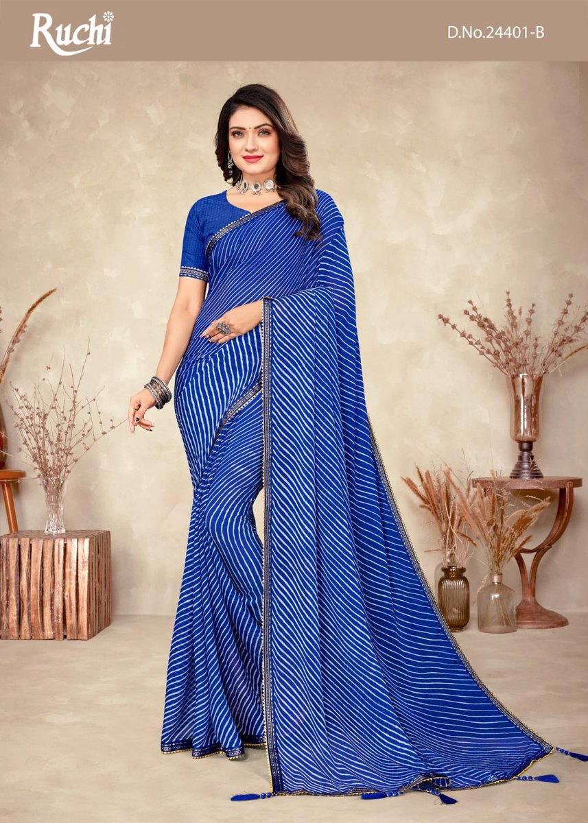 JALPARI VOL-4 BY RUCHI CHIFFON SAREE WHOLESALER IN INDIA 1