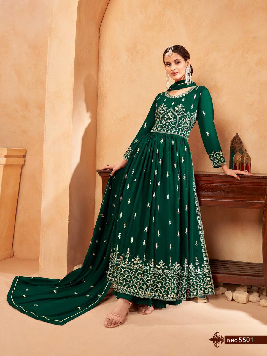 SERIES- 5501 TO 5504 BY TWISHA GEORGETTE SALWAR KAMEEZ WHOLESALER IN INDIA 1