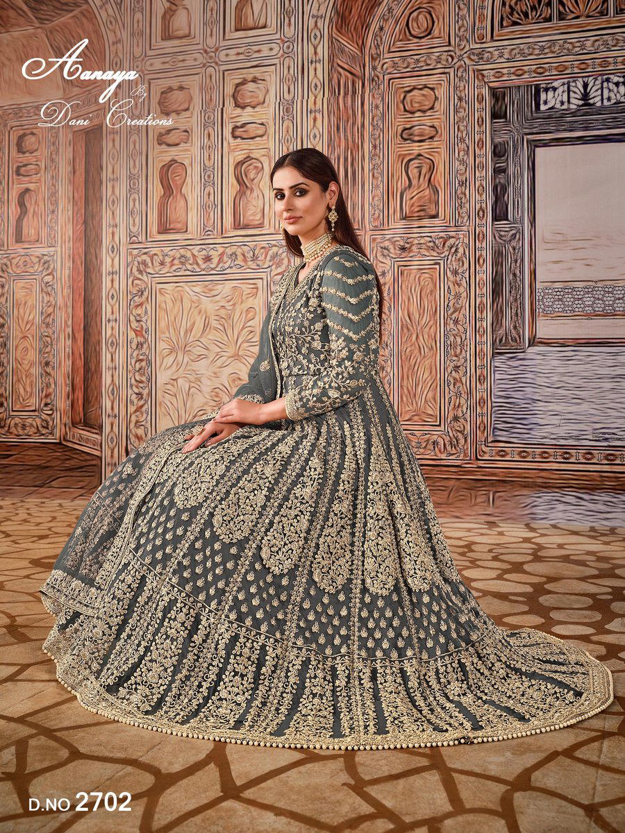 AANAYA VOL 127 BY DANI CREATION DESIGNER NET GOWN WHOLESALER IN INDIA 1