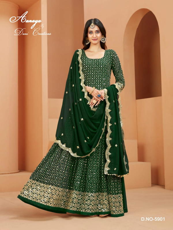 AANAYA VOL-159 BY TWISHA GEORGETTE GOWN WHOLESALER IN INDIA