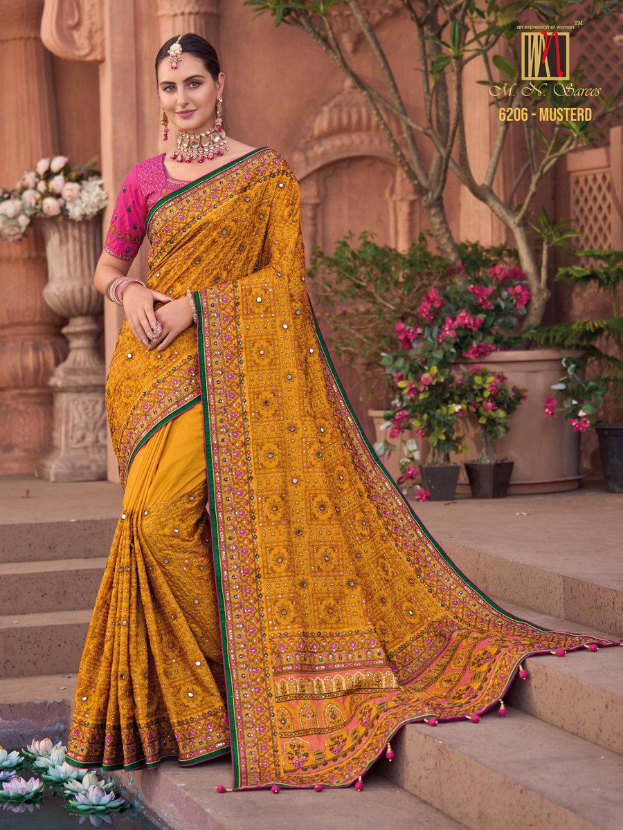 6206 COLOUR‚ÄôS BY MN SAREE SOFT SILK SAREE MANUFCATURER IN INDIA 1
