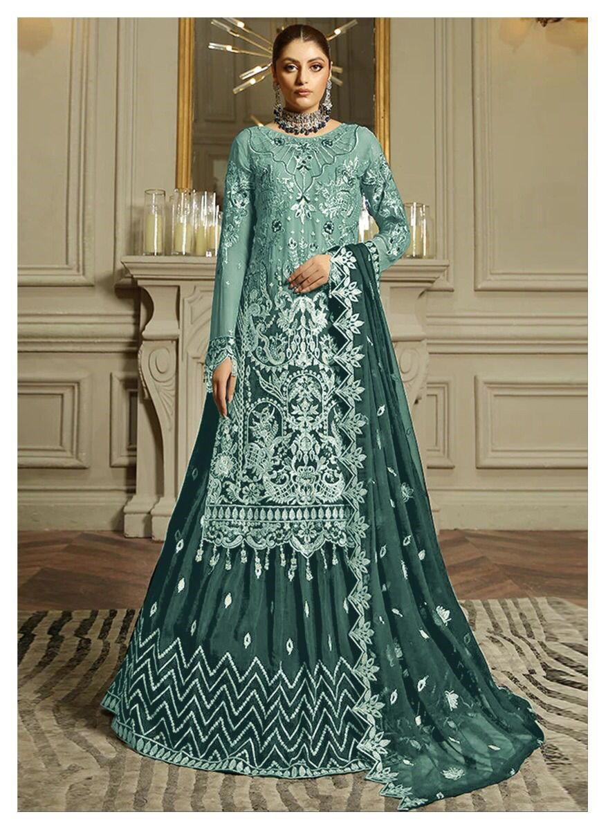 D.NO. 143 TO 143D BY KALEESHA GEORGETTE WITH EMBROIDERY SALWAR KAMEEZ MANUFACTURER IN INDIA 1