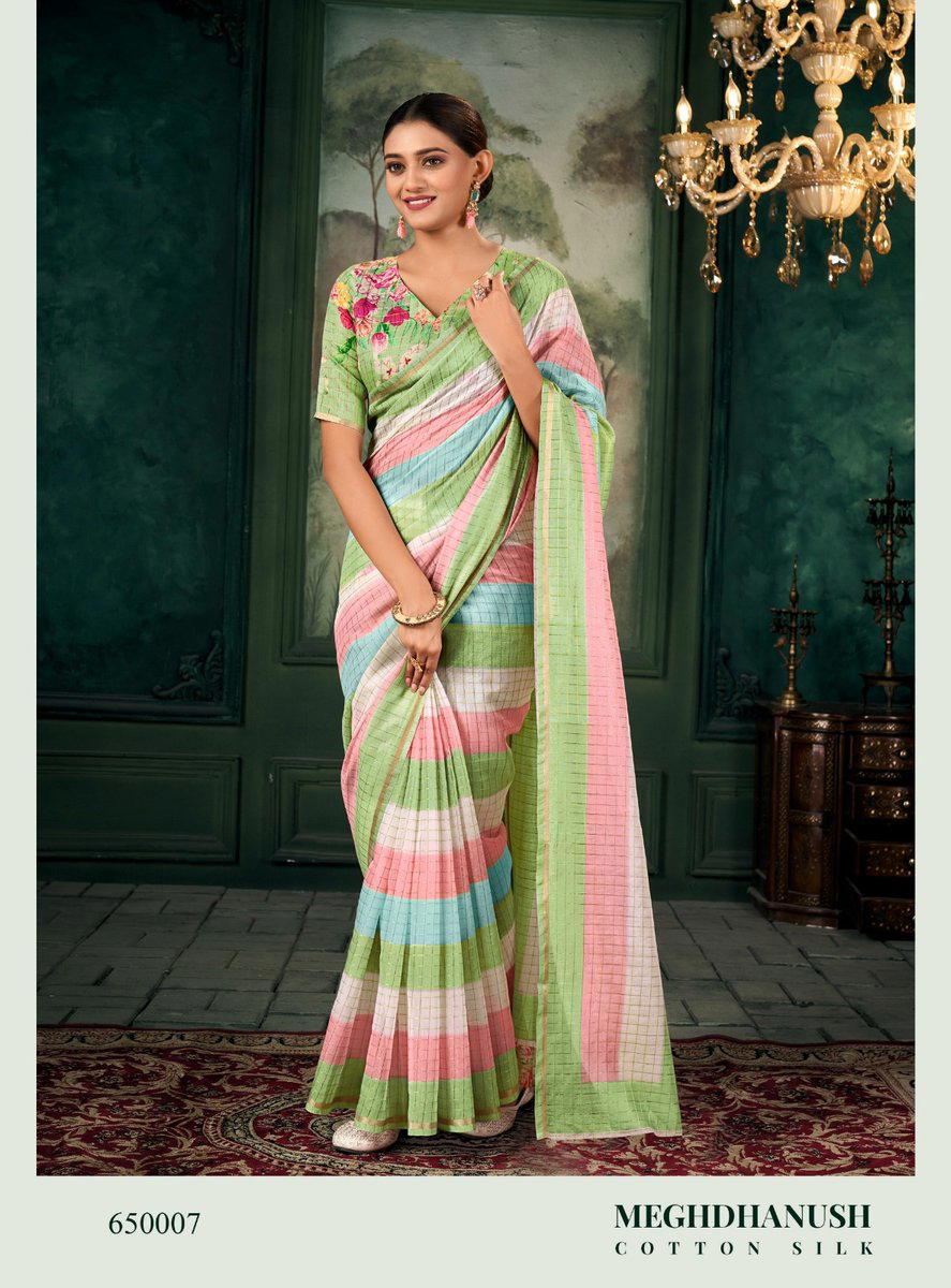 RAJPATH MEGHDHANUSH 650001 TO 650007 DESIGNER SAREE WHOLESALER IN SURAT 1