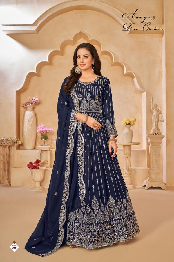 AANAYA VOL-168 BY TWISHA GEORGETTE GOWN WHOLESALER IN INDIA