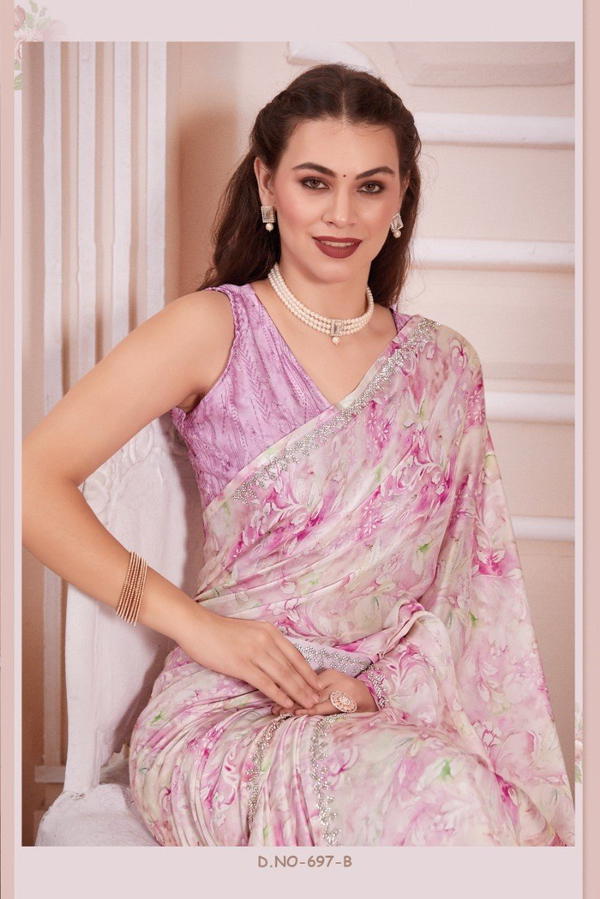 D.NO. 697A TO 697E BY MEHEK DIGITAL PRINTED SAREE WHOLESALER IN SURAT
