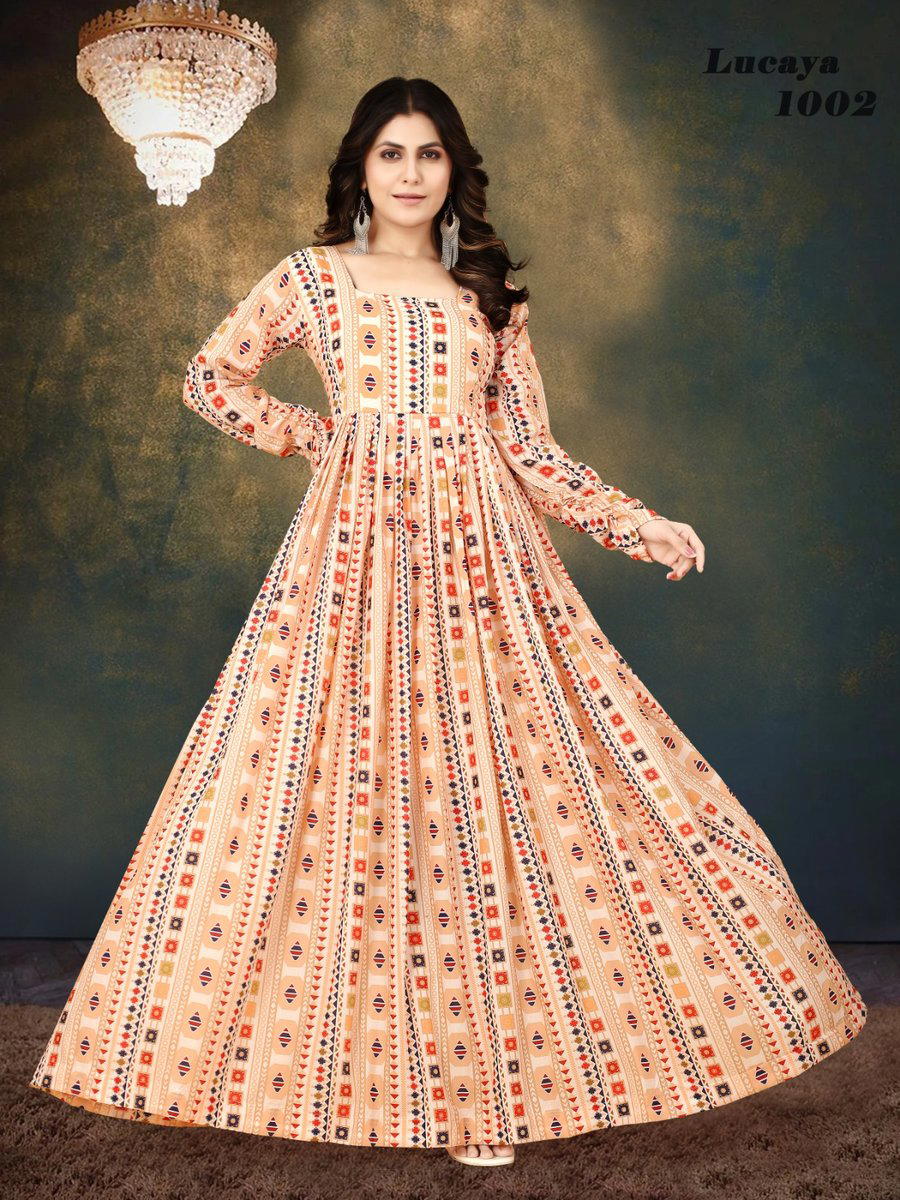 LUCAYA VOL-10 BY LUCAYA DIGITAL PRINT GOWN MANUFACTURER IN INDIA 1