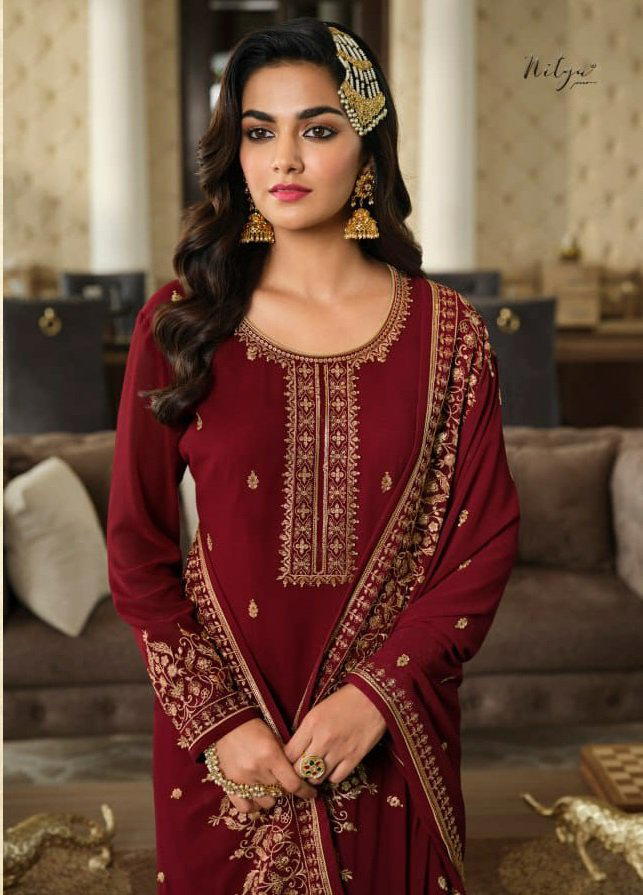 LT NITYA BY OS DESIGNER GEORGETTE SALWAR SUIT WHOLESALER IN INDIA 1