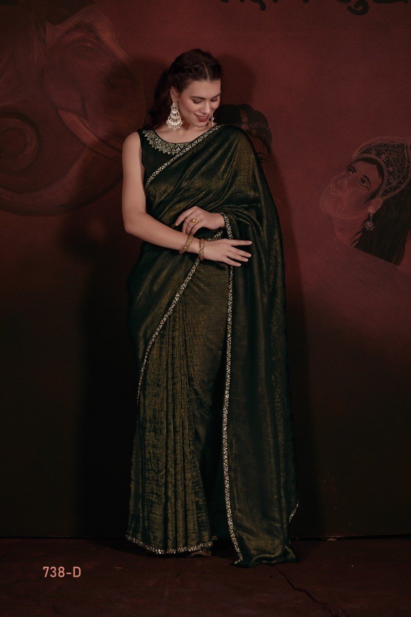D.NO. 738A TO 738D BY MEHEK JARI SAREE WHOLESALER IN INDIA 1