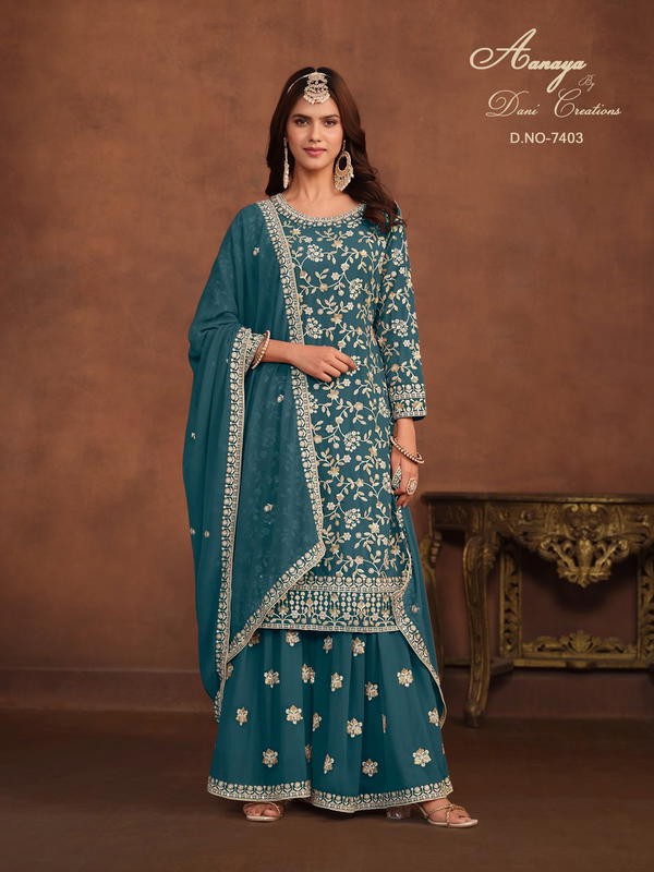 AANAYA VOL-174 BY TWISHA GEORGETTE SALWAR KAMEEZ MANUFACTURER IN INDIA