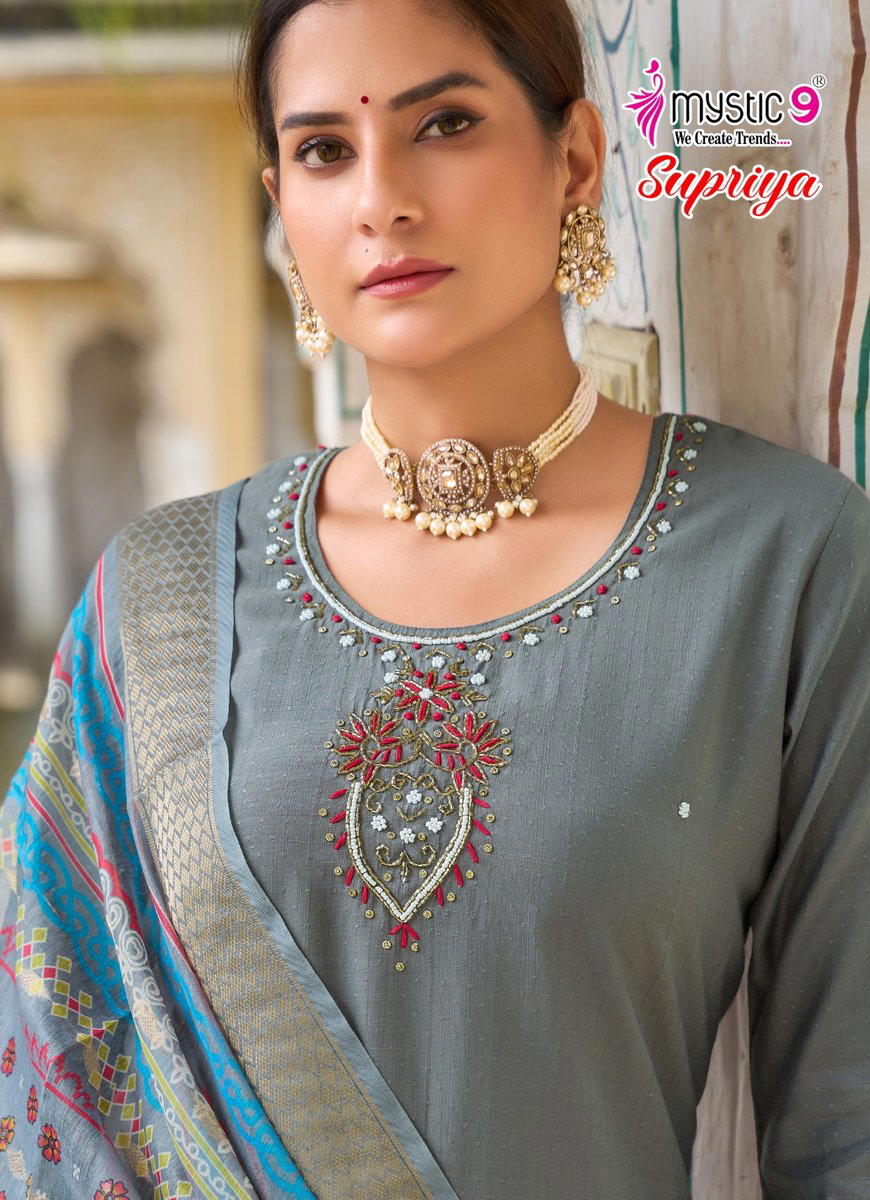 SUPRIYA VOL 2 BY MYSTIC 9 DESIGNER EMBROIDERY SALWAR SUIT WHOLESALER IN INDIA 1