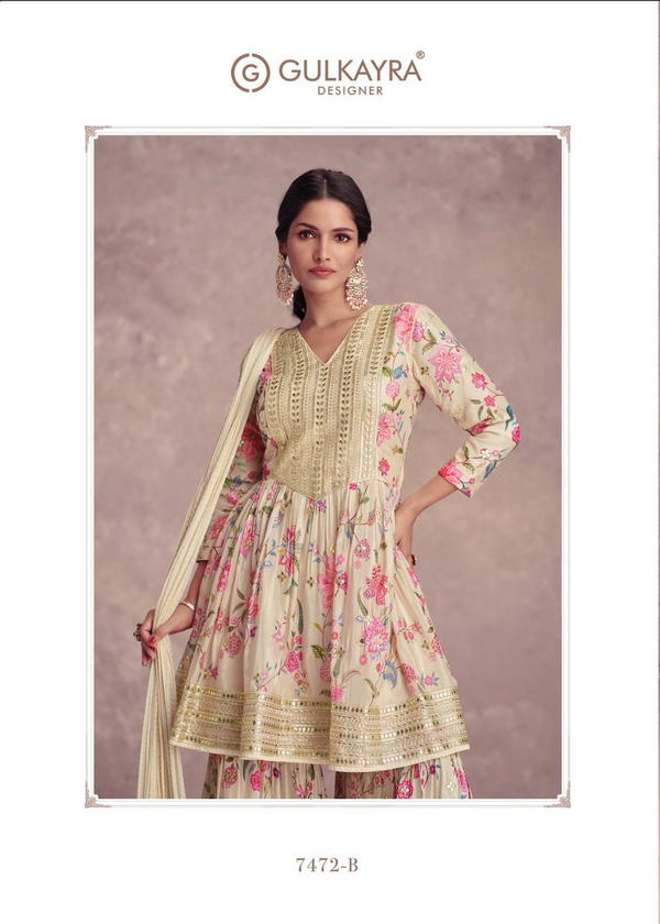 GULKAYRA VANSHIKA 7472B DESIGNER SALWAR SUIT WHOLESALER IN SUART