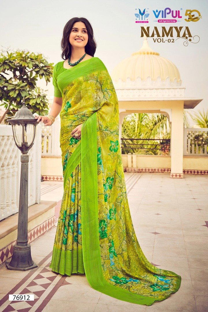 NAMYA VOL-02 BY VIPUL CHIFFON SAREE WHOLESALER IN INDIA 1
