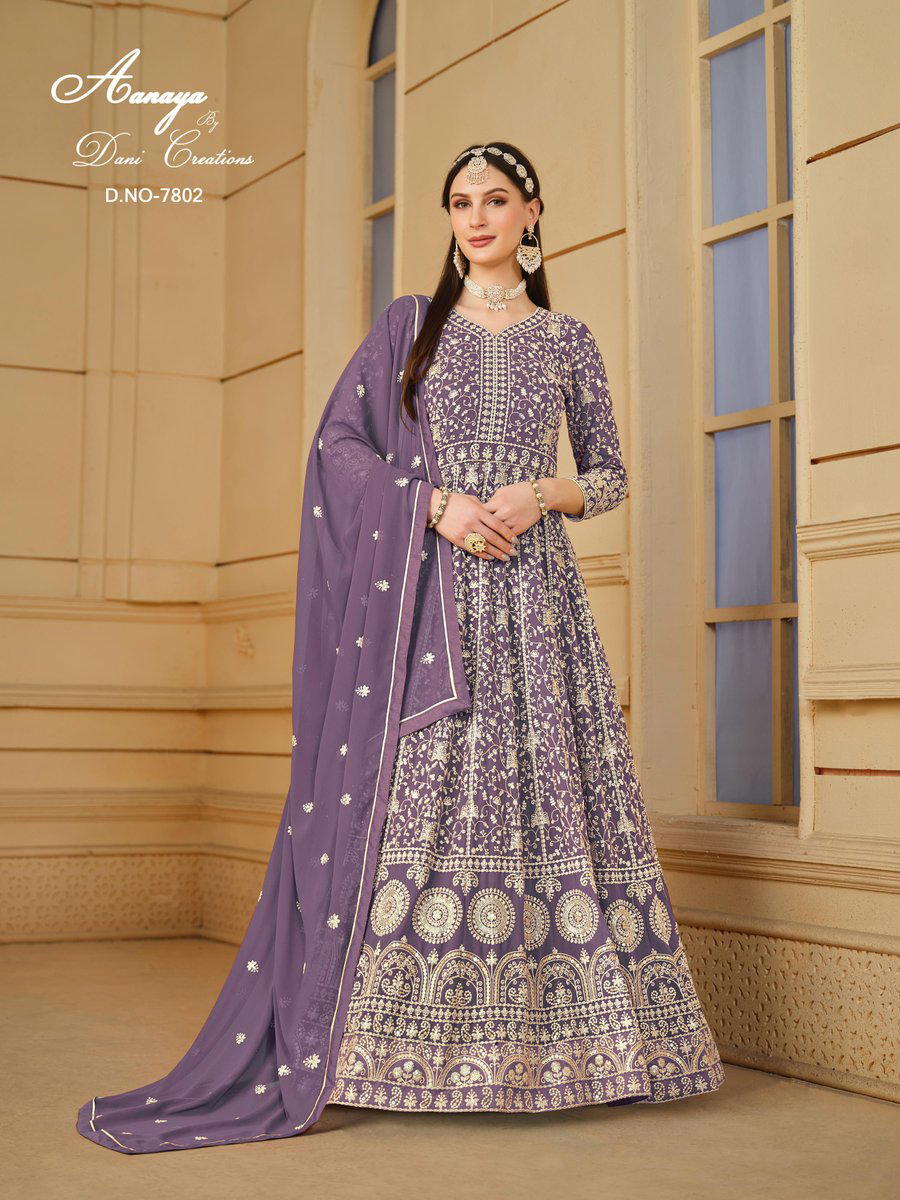 AANAYA VOL-178 BY TWISHA GEORGETTE GOWN MANUFACTURER IN INDIA 1