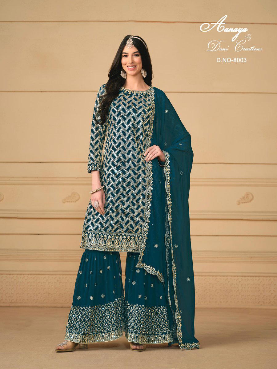 AANAYA VOL-180 BY TWISHA GEORGETTE SALWAR KAMEEZ MANUFACTURER IN INDIA 1